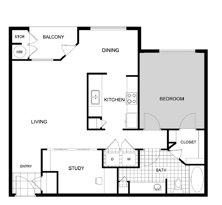 Suite A Floorplan
